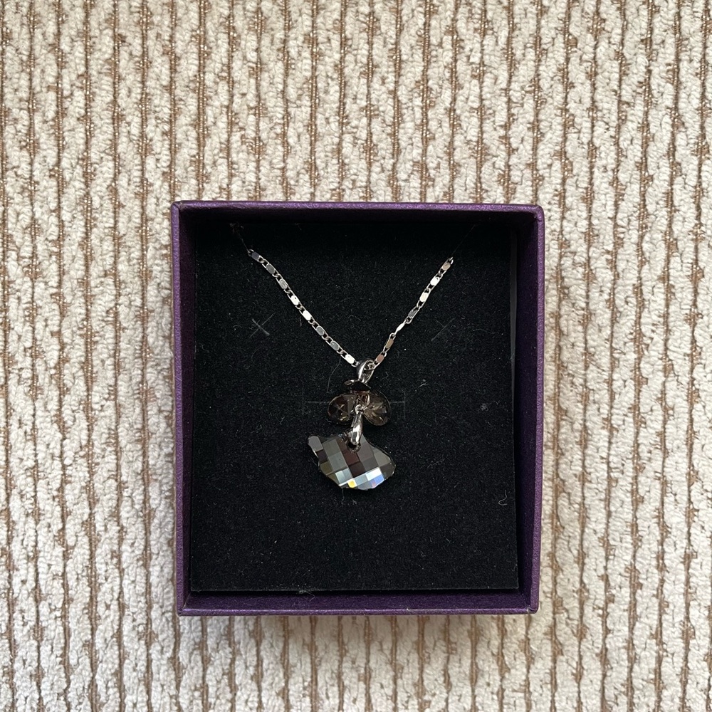 Midnight Ocean Swarovski Crystal Pendant Necklace